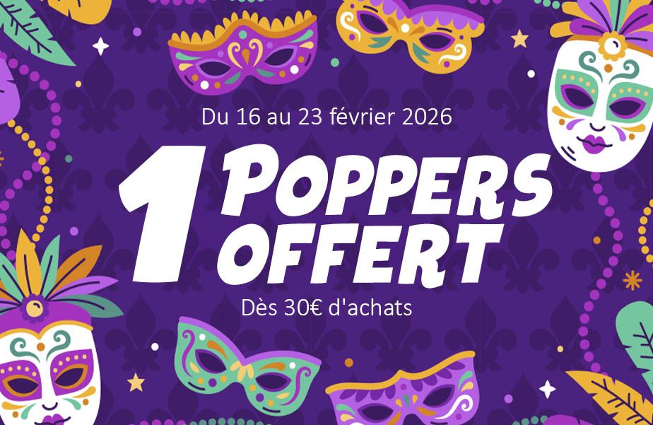 Poppers offert